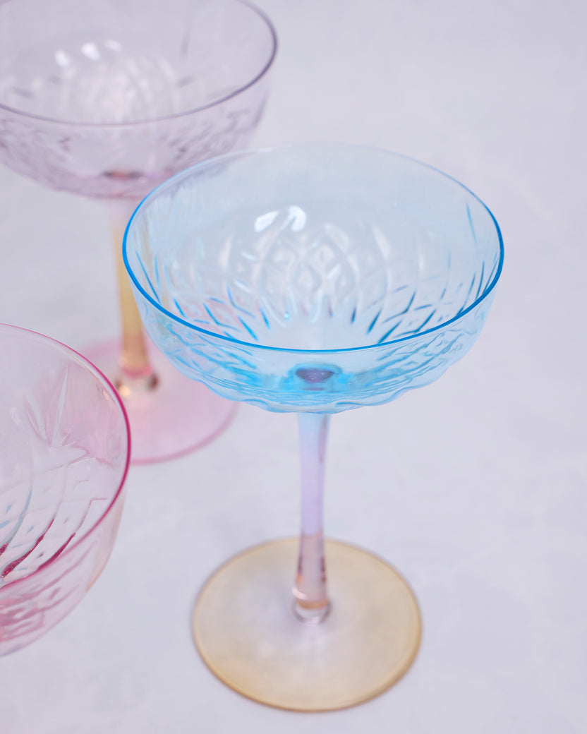 Multi Combo - Set of Four Colorful Coupes - Godinger - Printfresh