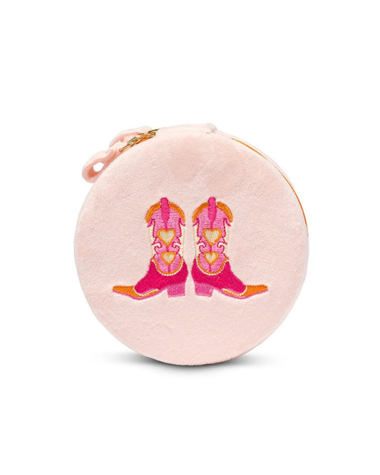 Cowgirl Pink - Velvet Jewelry Zip Case - Living Royal