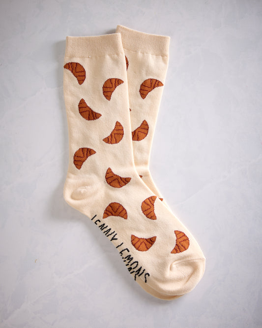 Jenny Lemons - Croissant Crew Sock - Croissant Combo - Printfresh