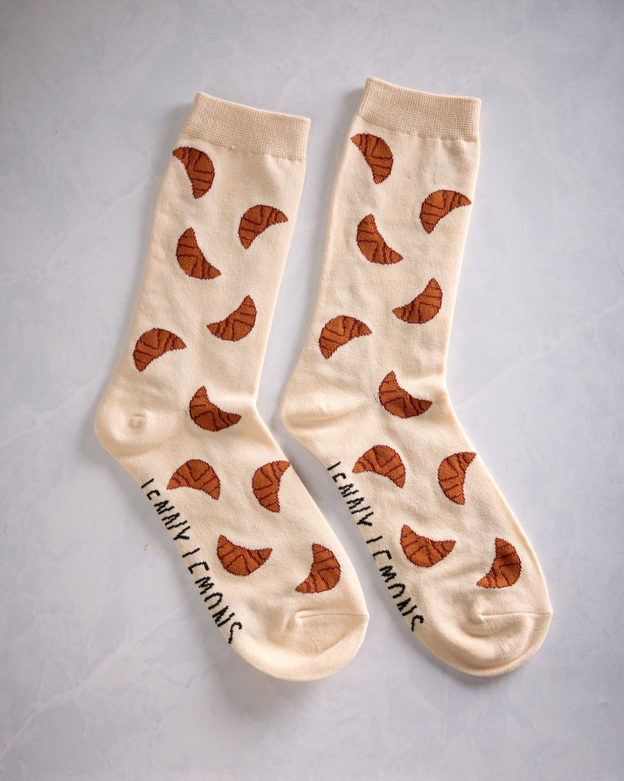 Jenny Lemons - Croissant Crew Sock - Croissant Combo - Printfresh