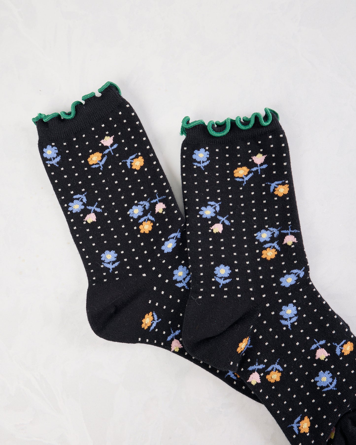 Black - Dottie Floral Crew - Hansel from Basel - Printfresh