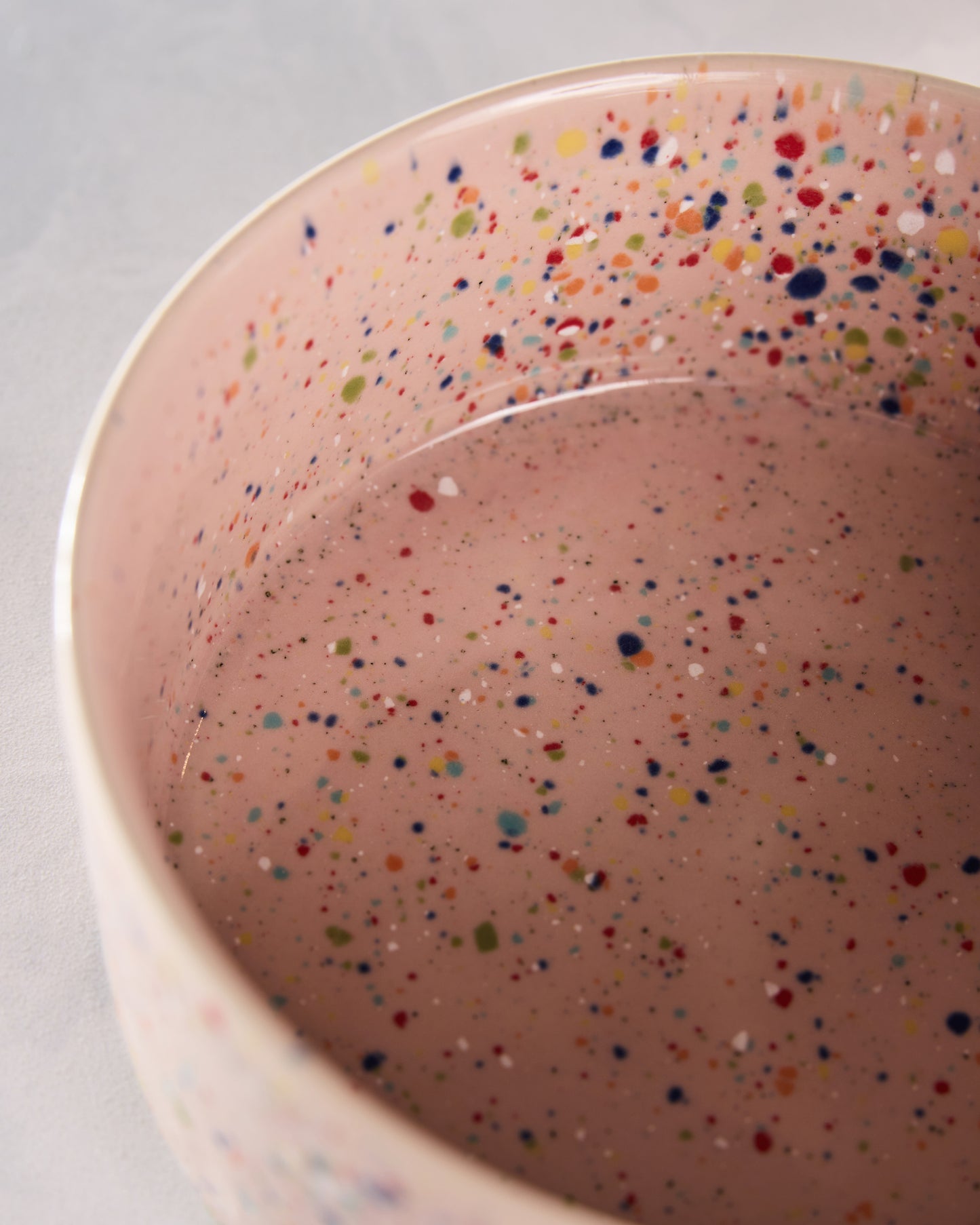 Pink Speckle - New Party Pet Bowl - Egg Back Home - Printfresh