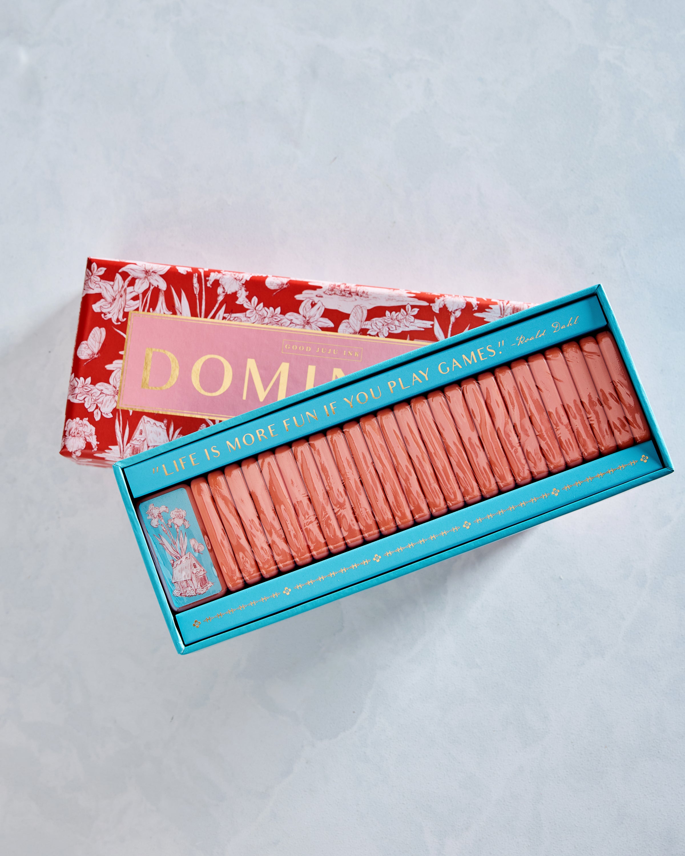 Coral - Fairy House Toile Domino Set - Good Juju Ink – Printfresh