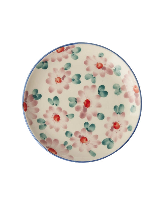 Floral Combo - Hand Painted Ceramic Cake Plate  - RicebyRice - Printfresh