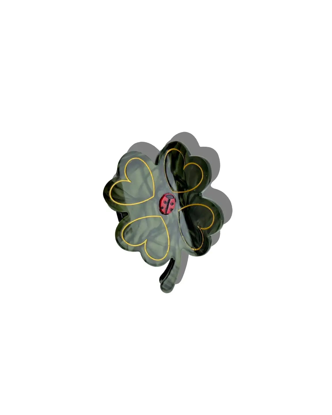 Forest Combo - Hand Painted Clover Claw Hair Clip - Solar Eclipse - Printfresh