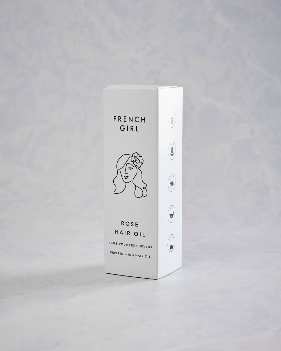 French Girl - Organic Hydrating Rose Hair Oil Treatment - Rose - Printfresh