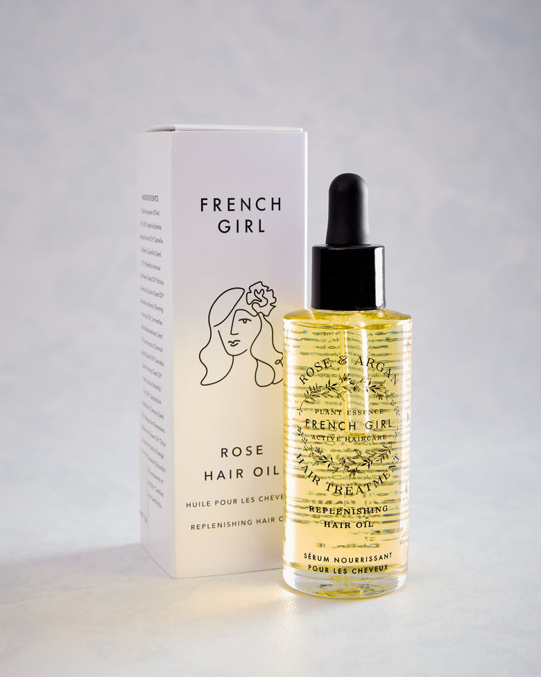 Rose - Organic Hydrating Rose Hair Oil Treatment - French Girl - Printfresh