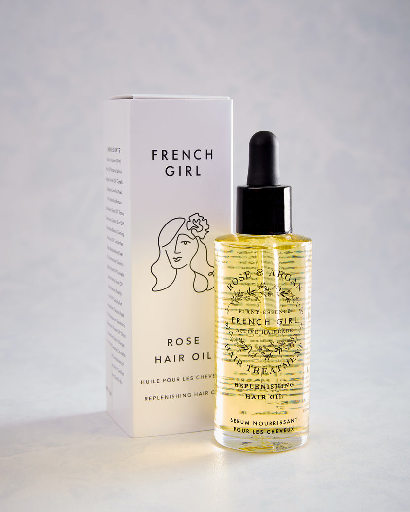 Rose - Organic Hydrating Rose Hair Oil Treatment - French Girl - Printfresh