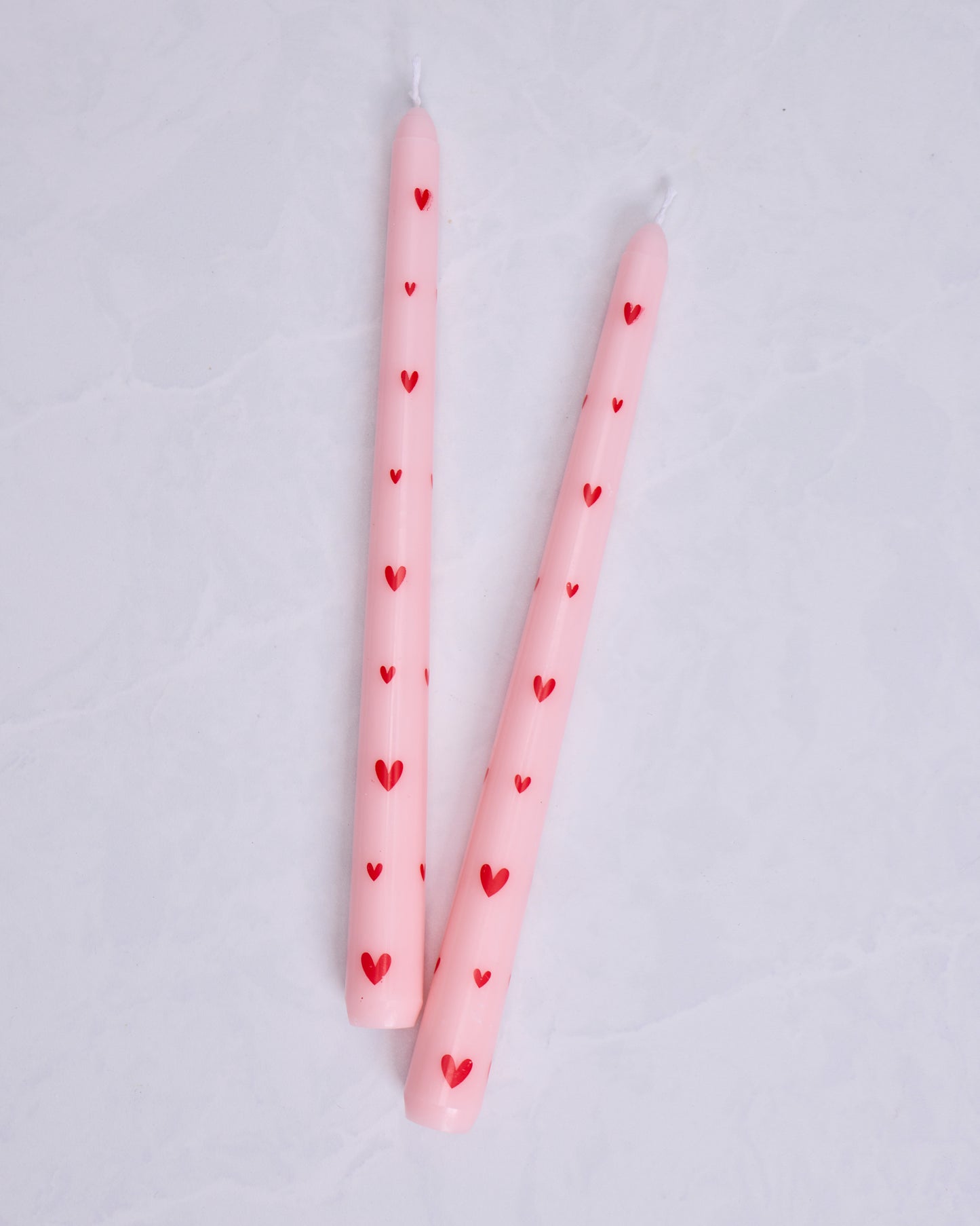 Pink Combo - French Heart Printed Pole Candle - Girly - Printfresh