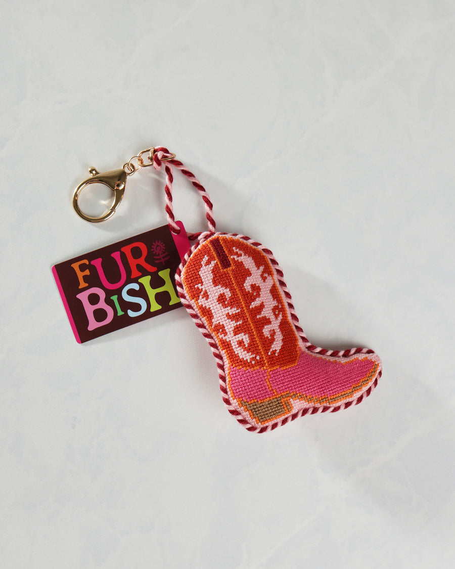 Pink - Cowboy Boot Bag Charm - Furbish Studio