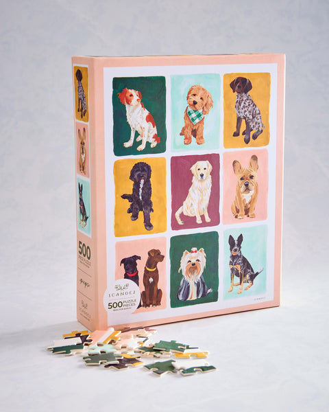013 & DOG'S 2枚組DVD ブロマイド付きセット Dogs Combo - Furry Friends Dogs Grid Puzzle - 1Canoe2 – Printfresh