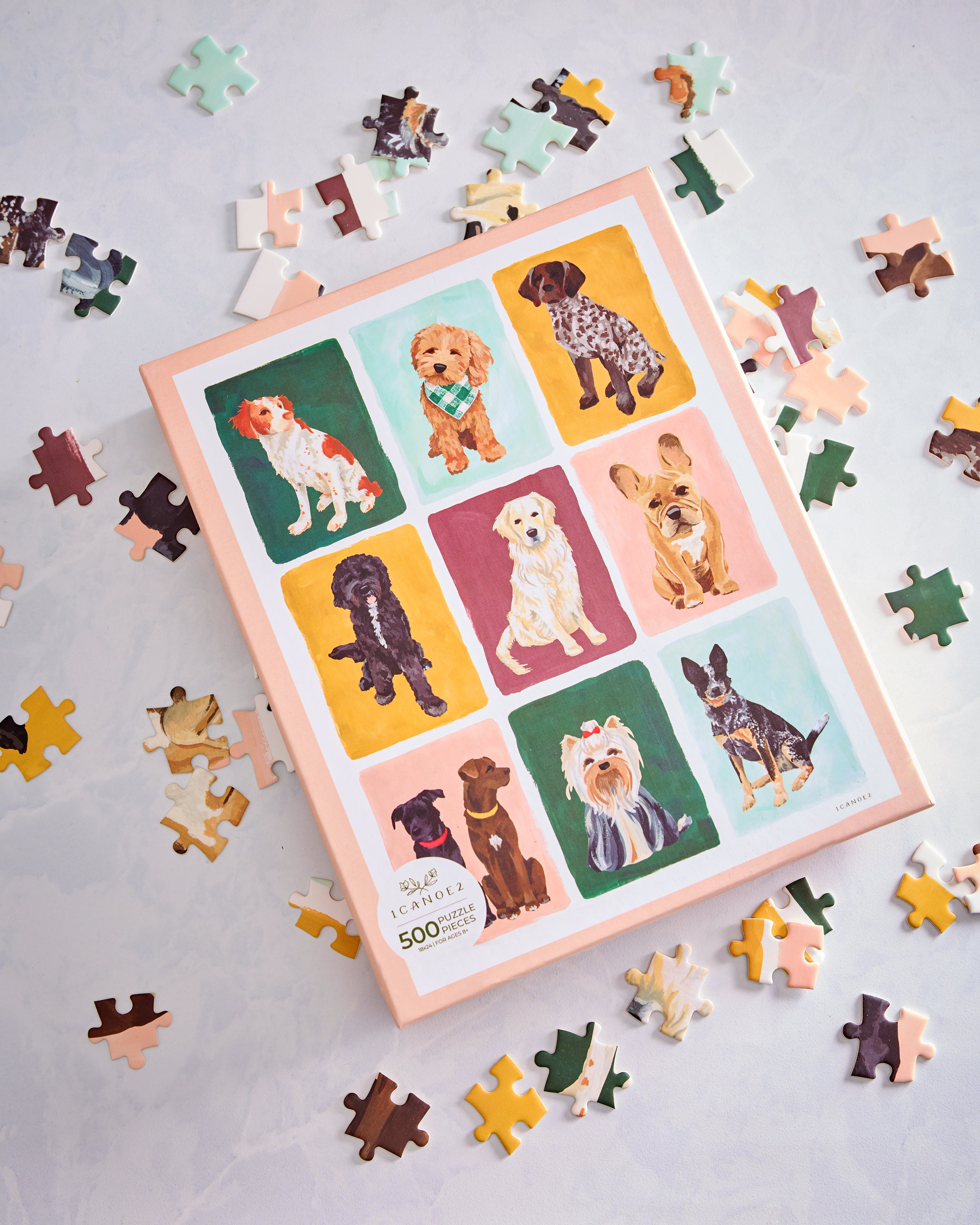 Dogs Combo - Furry Friends Dogs Grid Puzzle - 1Canoe2 – Printfresh