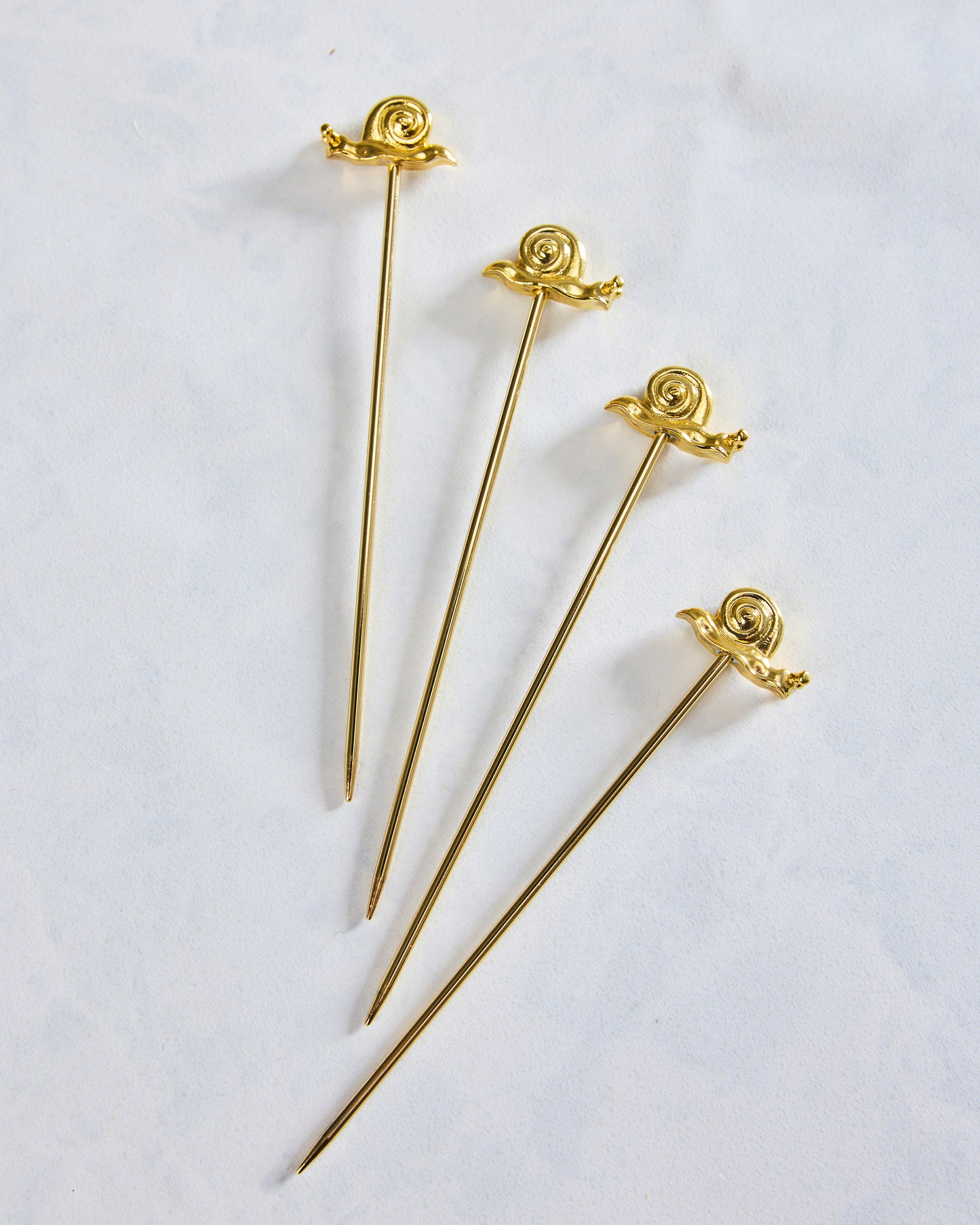 Gold - Garden Snail Cocktail Picks - House of Gleason - Printfresh