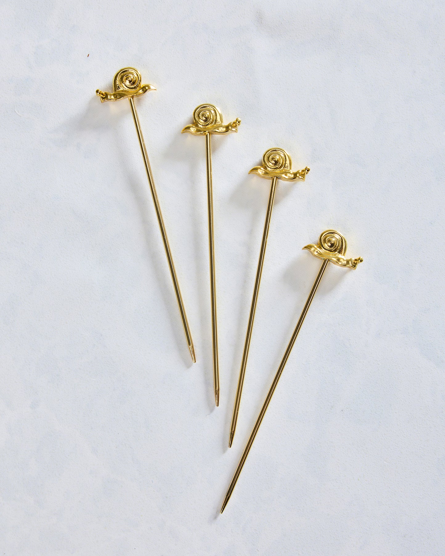 Gold - Garden Snail Cocktail Picks - House of Gleason - Printfresh