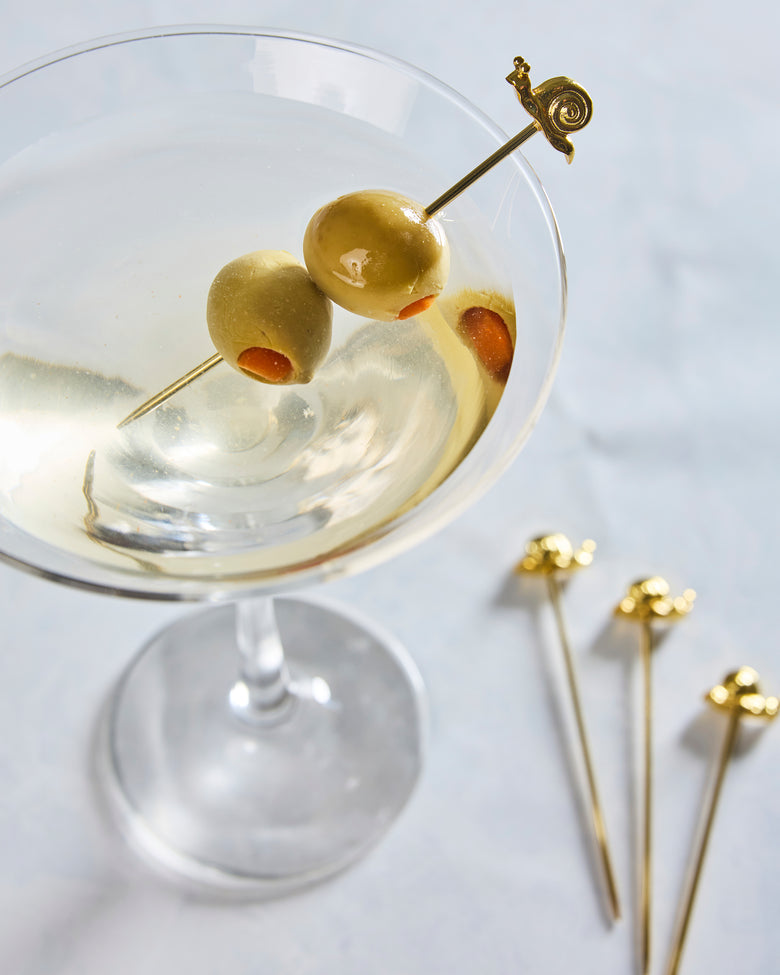 Gold - Garden Snail Cocktail Picks - House of Gleason - Printfresh