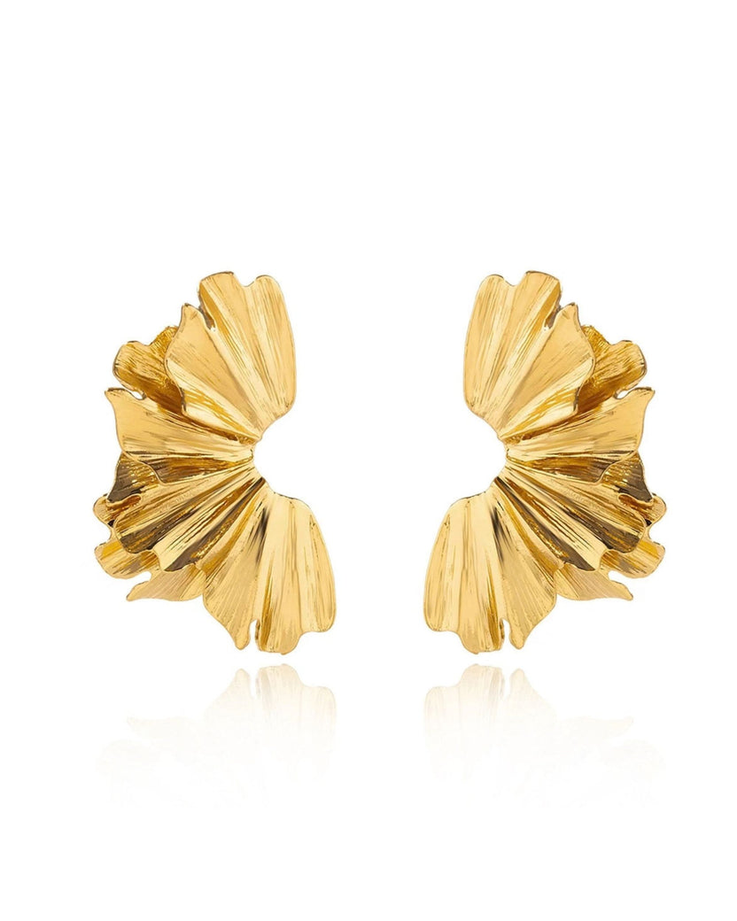 Gold - Arabella Statement Earrings - Sahira