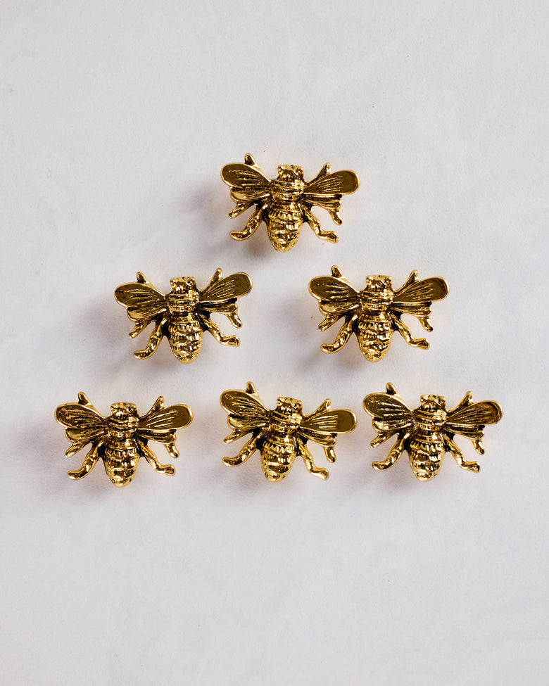 Gold - Bee Magnets Set of 6 - Jolitee - Printfresh