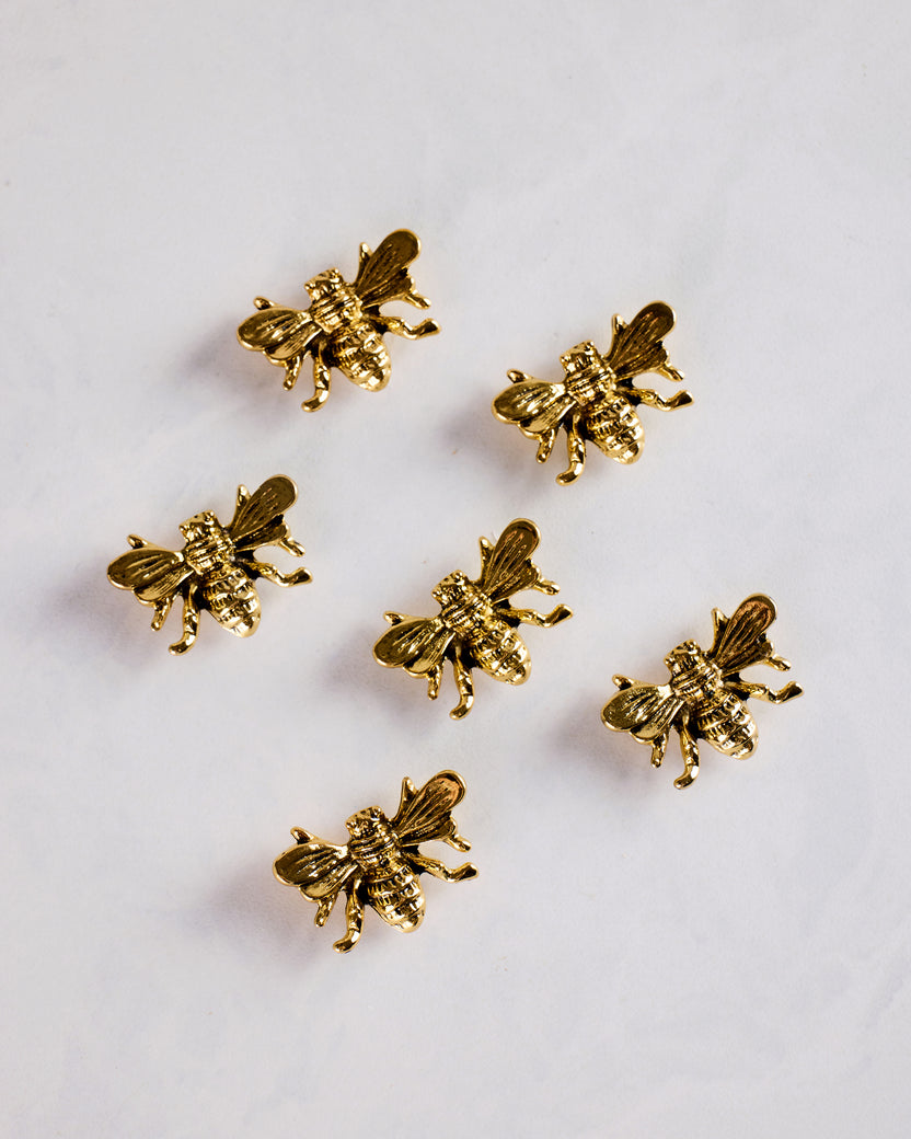 Gold - Bee Magnets Set of 6 - Jolitee - Printfresh