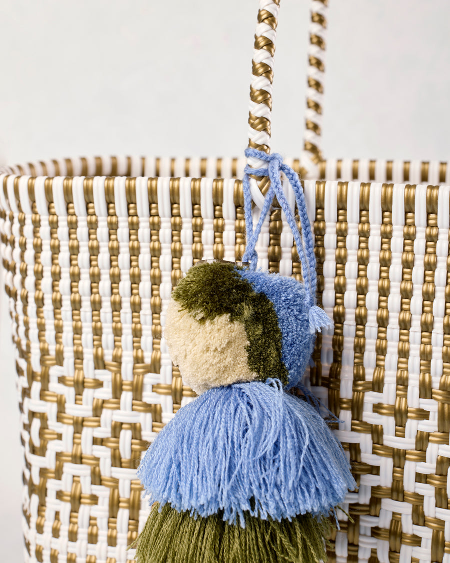 Gold & White - Preppy Tile Gold & White Citron Tote - Squeeze de Citron - Printfresh