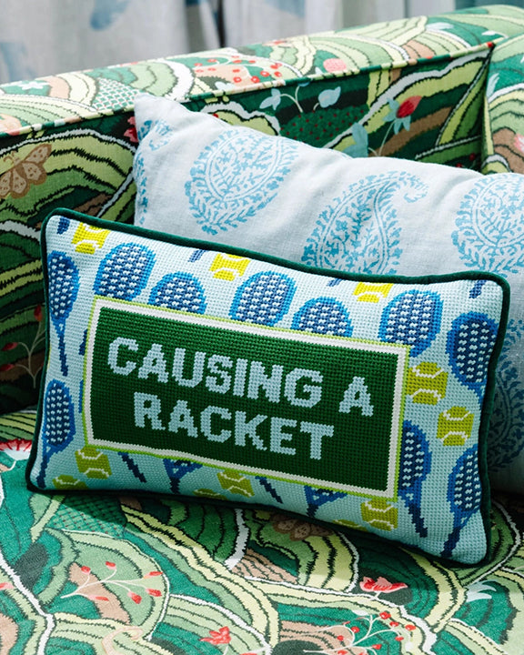Furbish Studio Needlepoint Pillow - Thumbnail 3