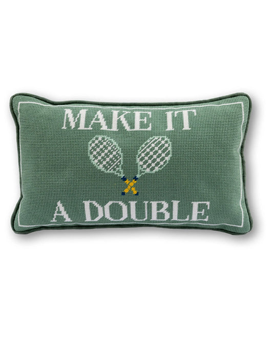 Green Combo - Make it a Double Needlepoint Pillow - Furbish Studio - Printfresh