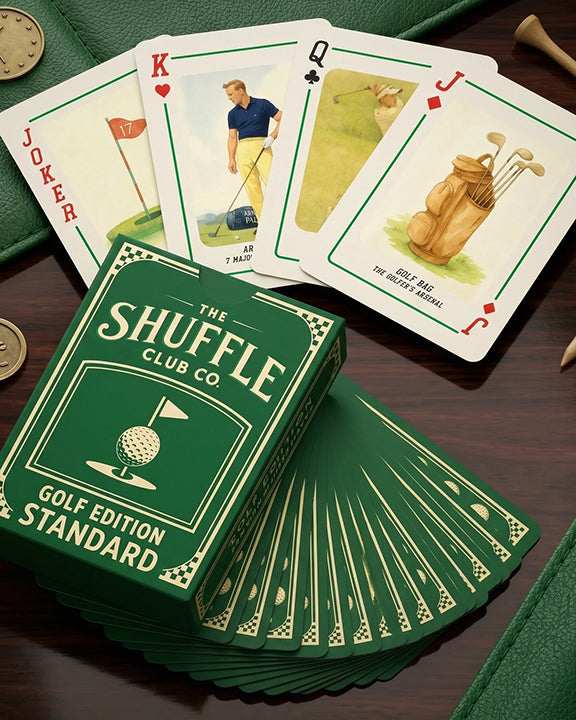 Green - Legendary Courses Playing Cards - Shuffle Club Co - Printfresh