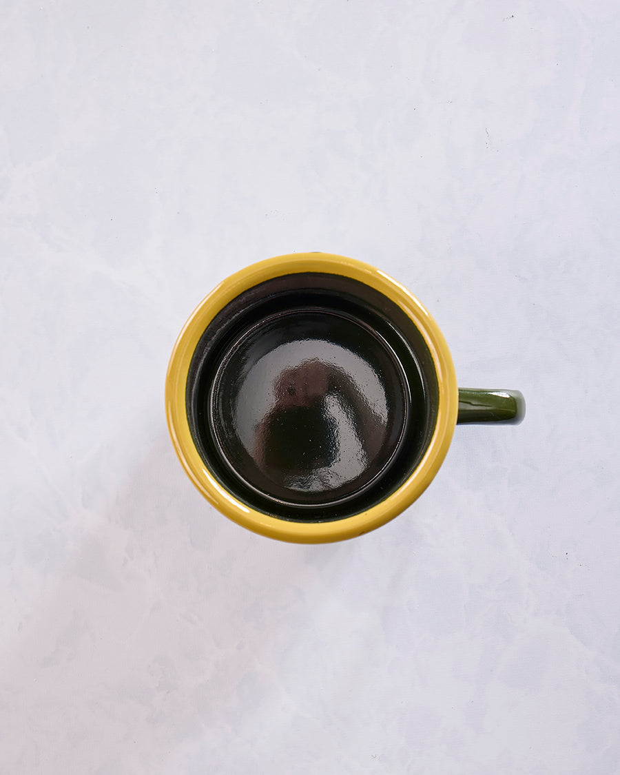 Green Multi - Trout Enamel Coffee & Camp Mug - Trek Light