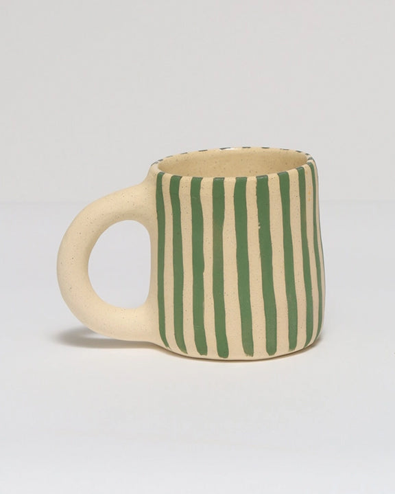 Green - Striped Mug  - Melville Ceramics - Printfresh