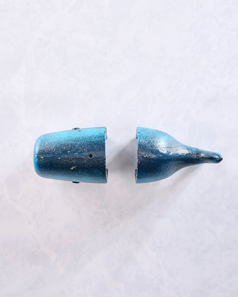 Grey - Whale Bookends Pair - Cast Iron - HomeArt