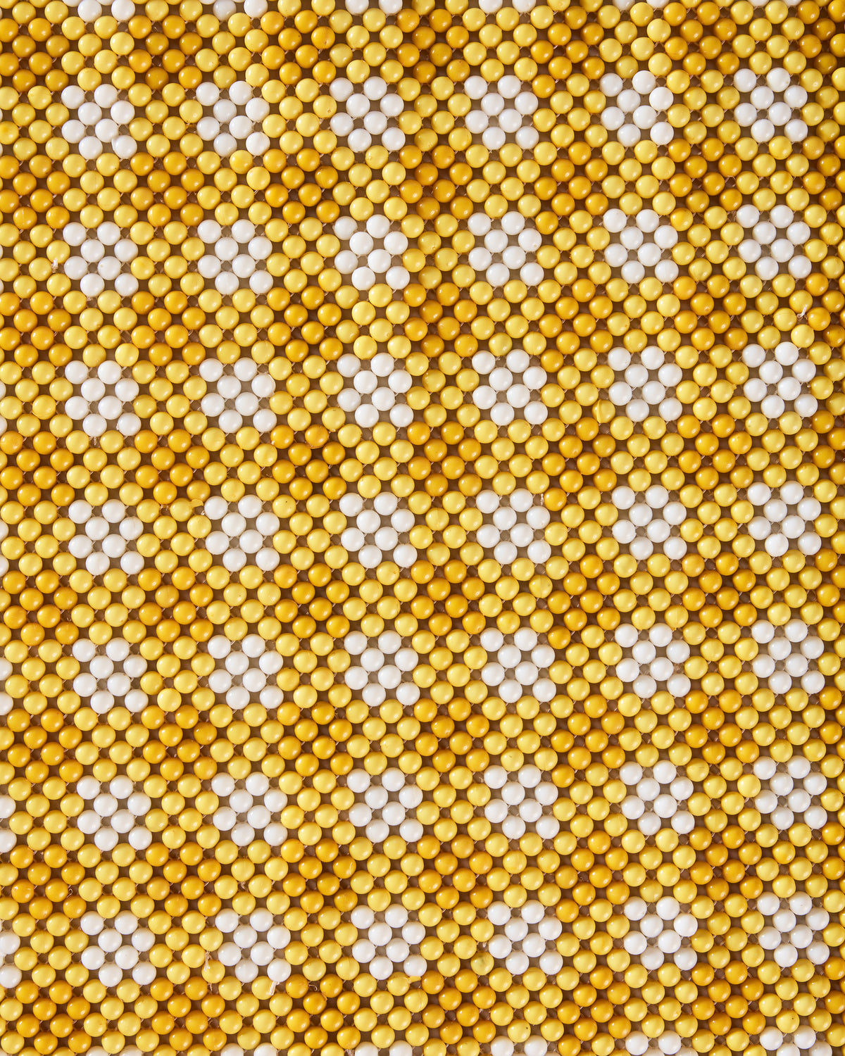 Yellow Check - Beaded Table Runner - Hazel Mazel - Printfresh