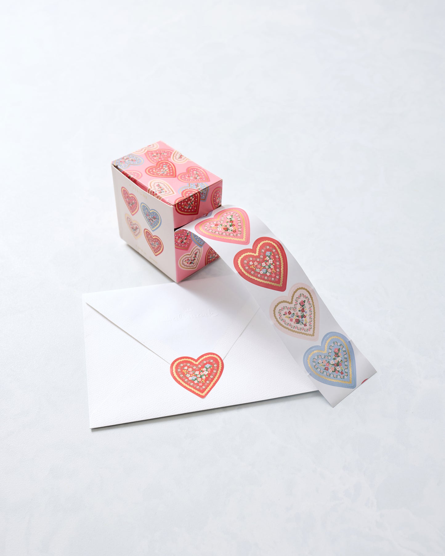 Red Combo - Hearts Envelope Seals - Rifle Paper - Printfresh