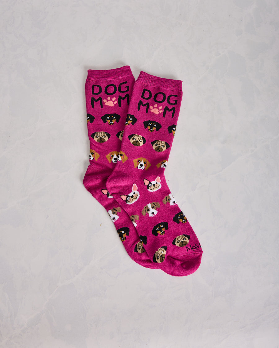 Fuchsia - Dog Mom Bamboo Crew - Infinity Classics - Printfresh