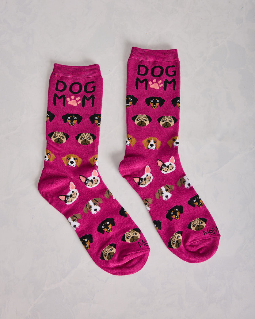 Fuchsia - Dog Mom Bamboo Crew - Infinity Classics - Printfresh