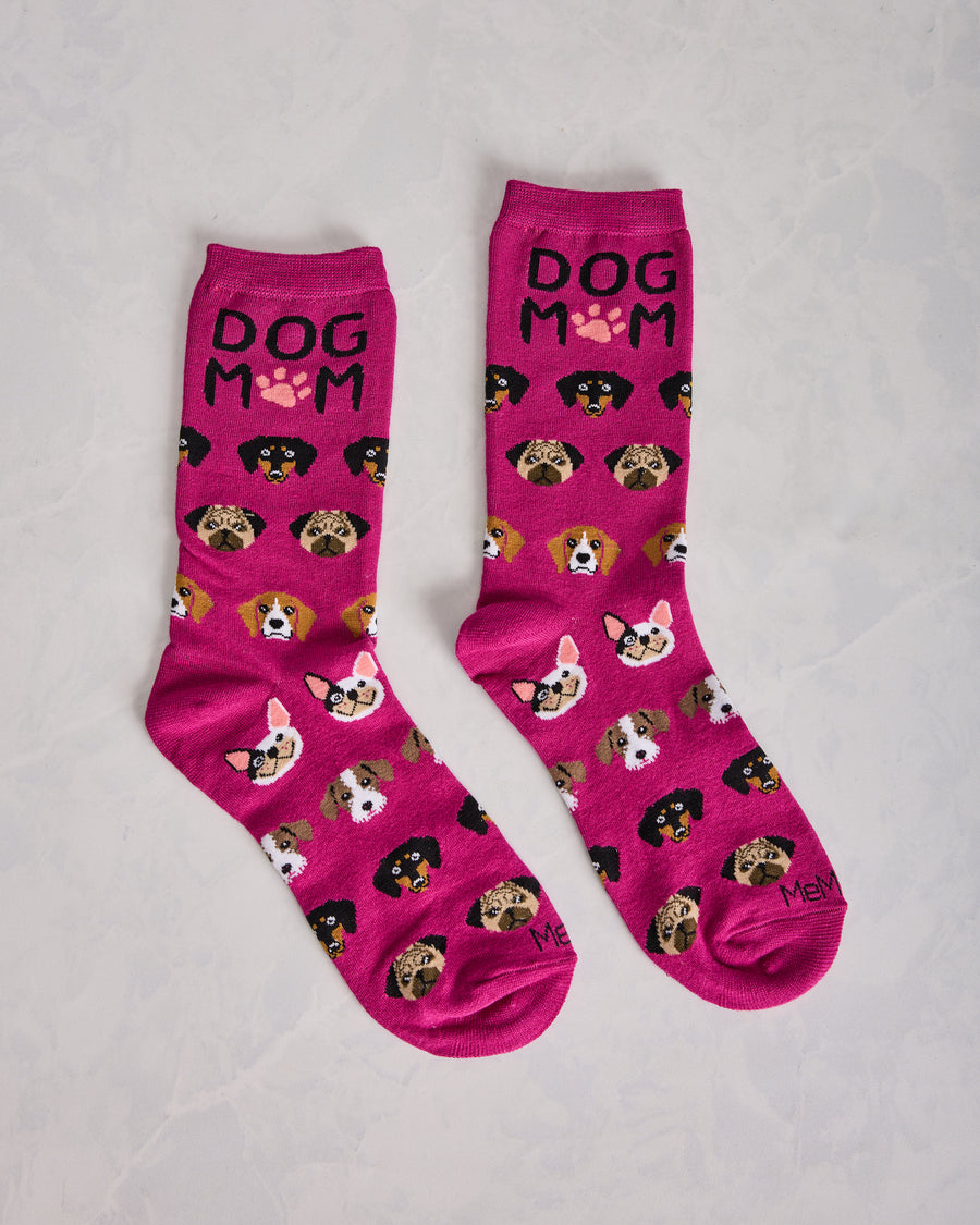 Fuchsia - Dog Mom Bamboo Crew - Infinity Classics - Printfresh