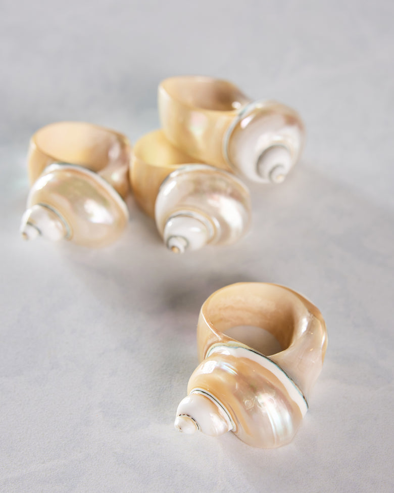 Shell - Seashell Napkin Rings Set of 4 - Inner Child - Printfresh