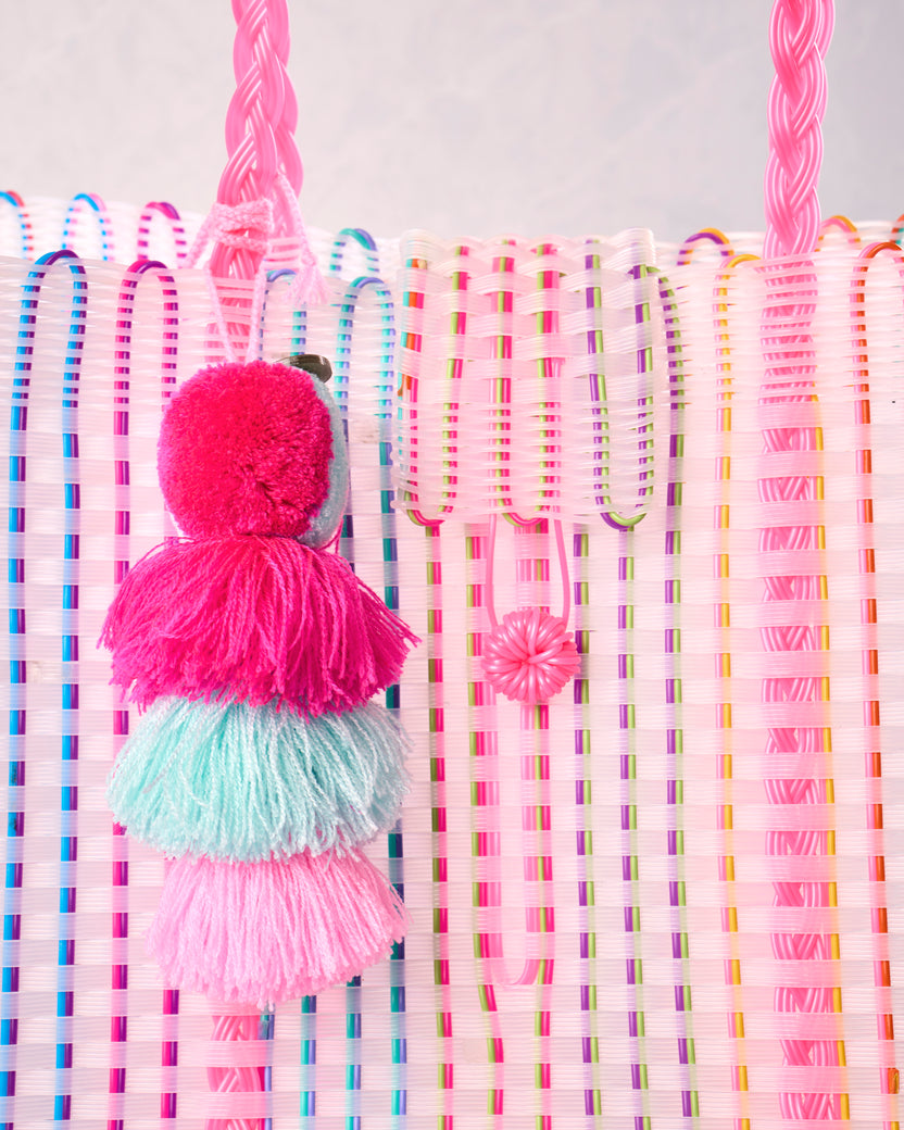 Neon Pink - Iris Neon Pink Citron Tote - Squeeze de Citron - Printfresh