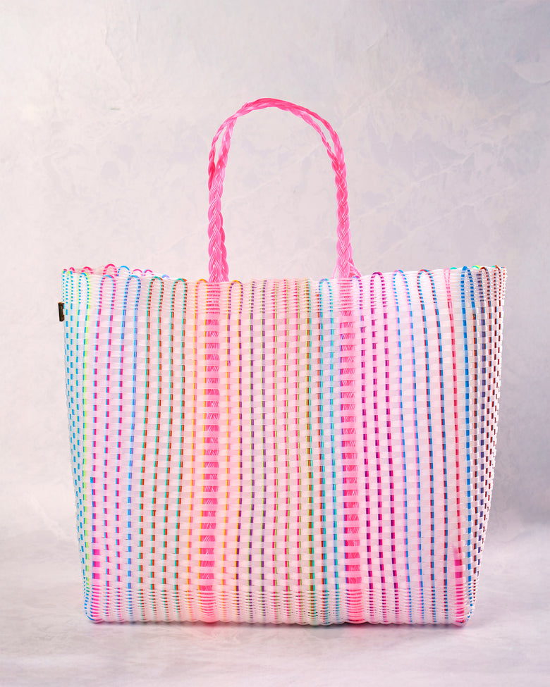 Neon Pink - Iris Neon Pink Citron Tote - Squeeze de Citron - Printfresh