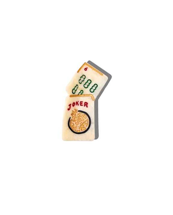 Ivory - Hand Painted Mini Mahjong Clip - Solar Eclipse - Printfresh