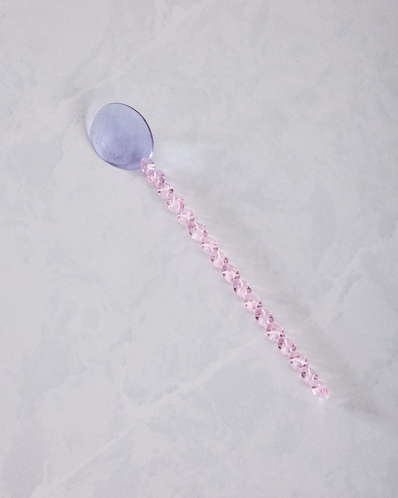 Lilac/Pink - Glass Stirring Spoon - Kessellate - Printfresh