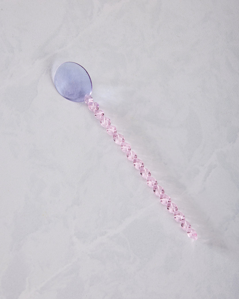Lilac/Pink - Glass Stirring Spoon - Kessellate - Printfresh