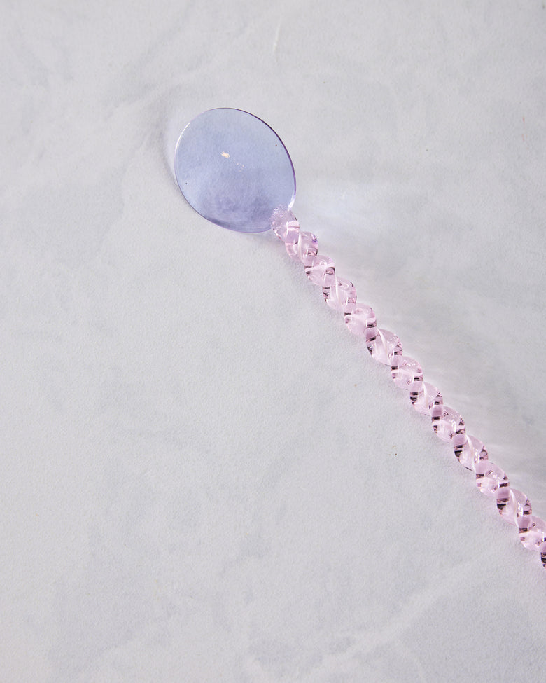 Lilac/Pink - Glass Stirring Spoon - Kessellate - Printfresh
