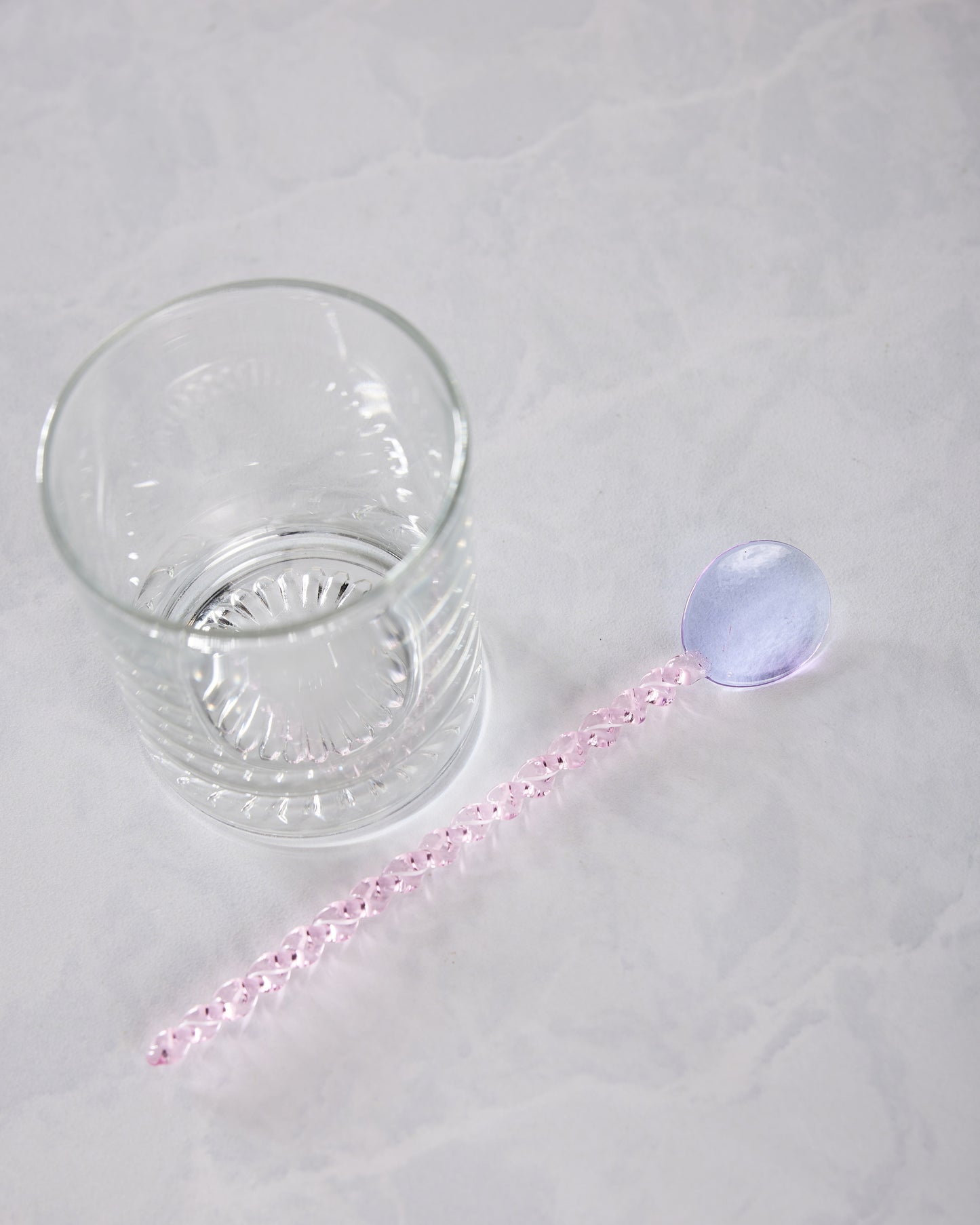 Lilac/Pink - Glass Stirring Spoon - Kessellate - Printfresh