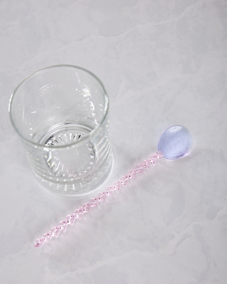 Lilac/Pink - Glass Stirring Spoon - Kessellate - Printfresh
