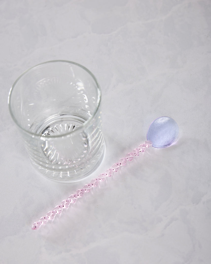 Lilac/Pink - Glass Stirring Spoon - Kessellate - Printfresh