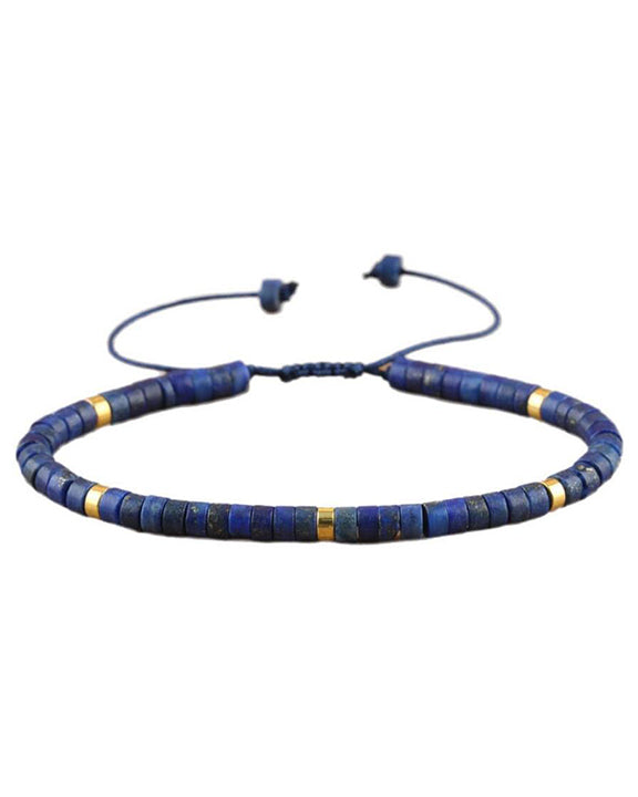 Lapis - Lapis Heishi Stone Bracelet - Stolen Riches - Printfresh