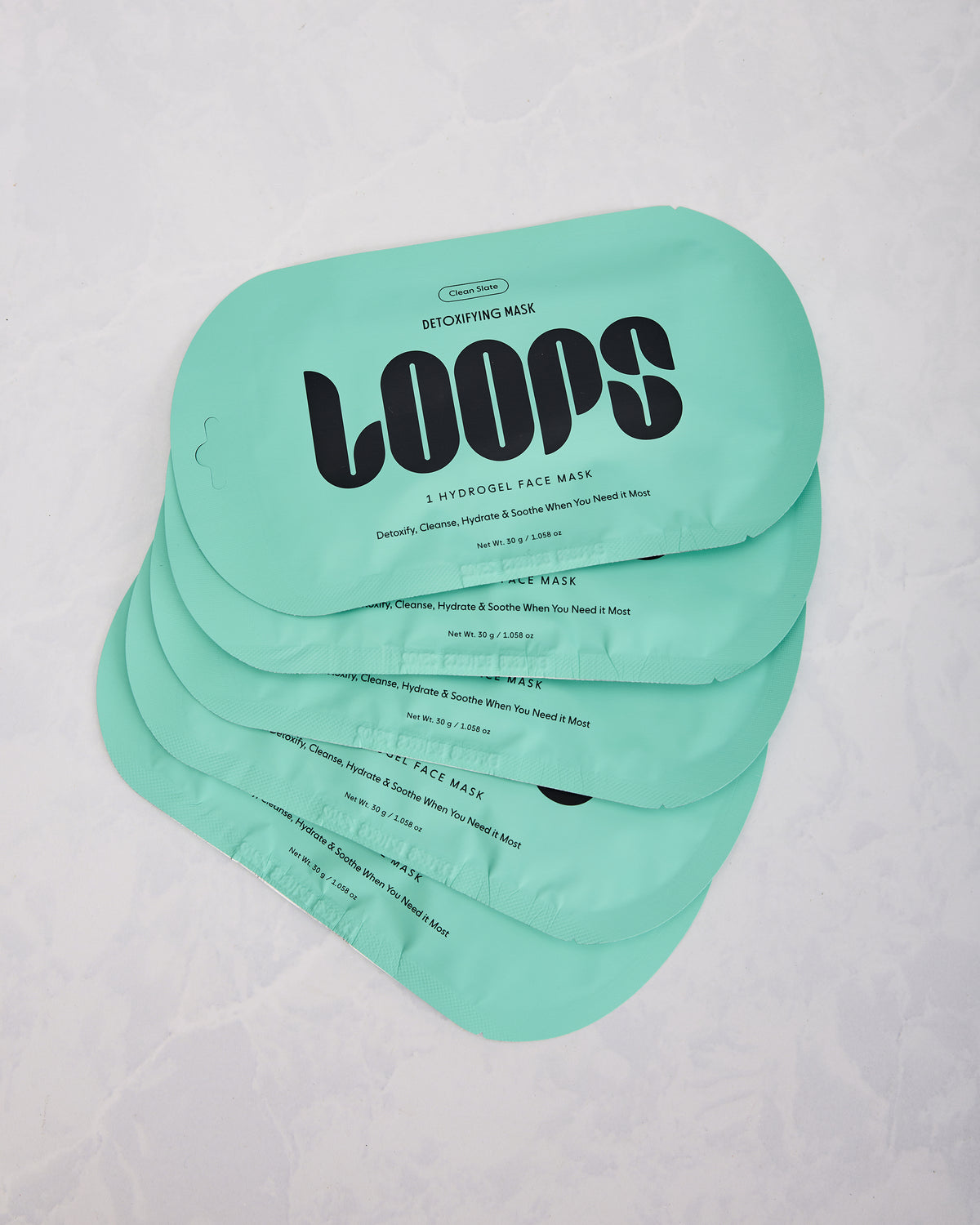Teal - Loops Clean Slate Face Mask - Loops - Printfresh