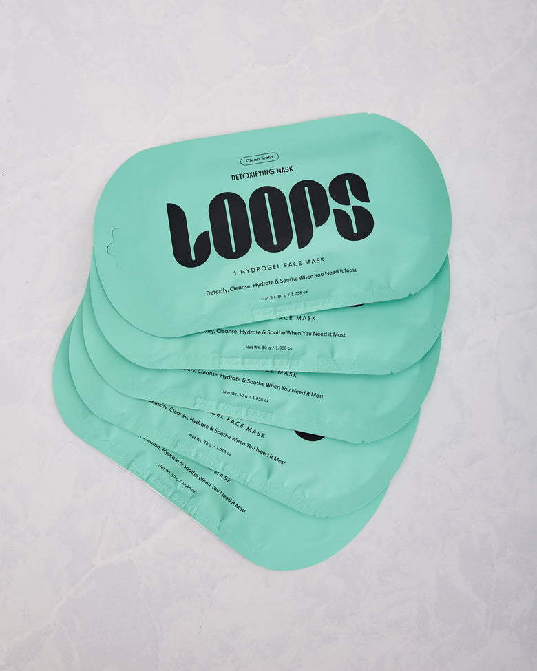 Teal - Loops Clean Slate Face Mask - Loops - Printfresh