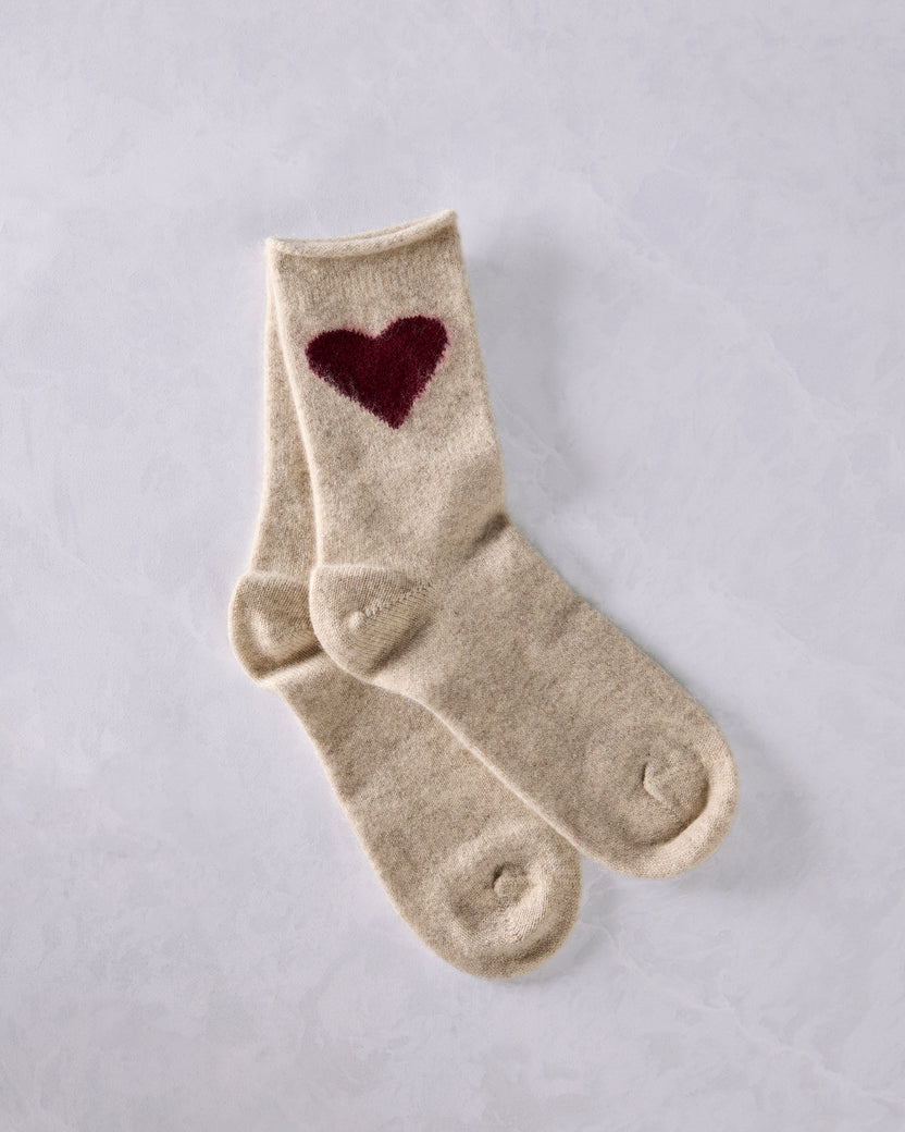 Cream - Love Cashmere Crew Sock - Hansel from Basel