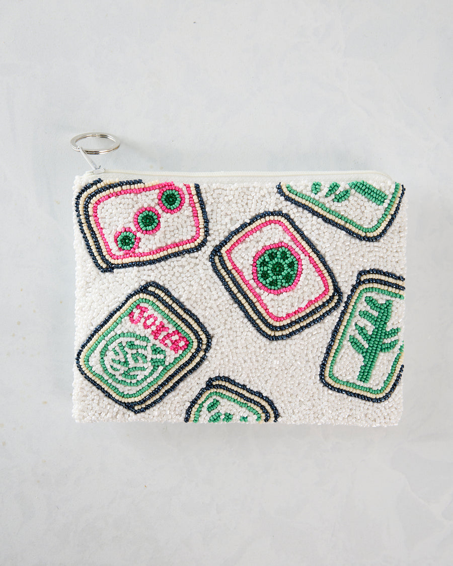 White - Mahjong Coin Purse - Tiana Designs