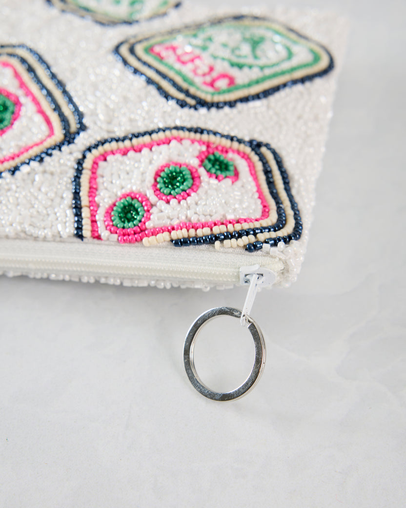 White - Mahjong Coin Purse - Tiana Designs